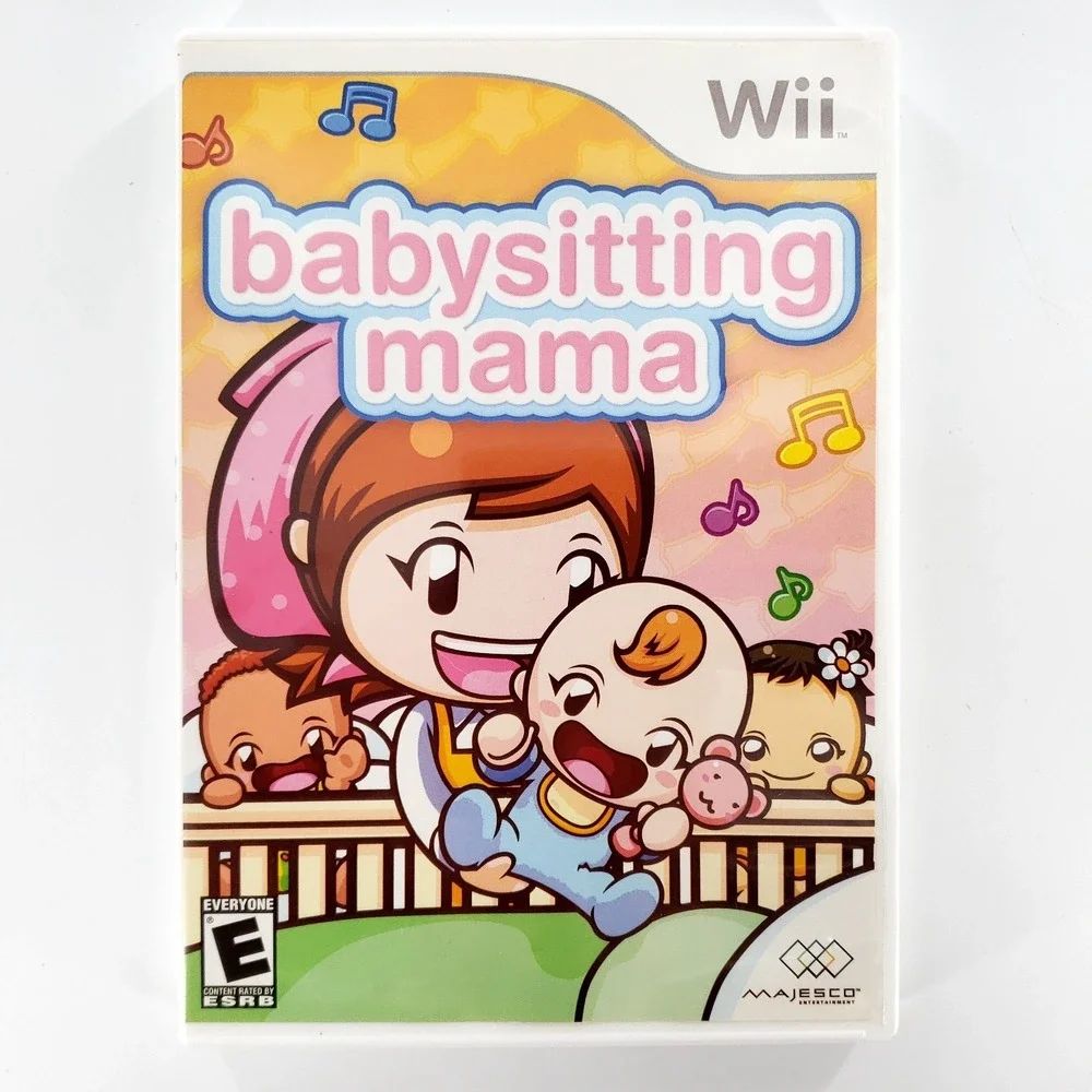 Babysitting Mama Complete w/ Interactive Baby Plush Nintendo Wii Tested & Works